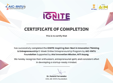 certificate IGNITE
