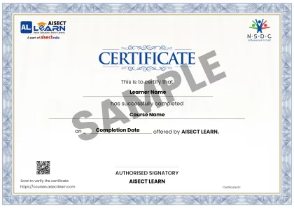 aisect learn NSDC Certificate Update sample